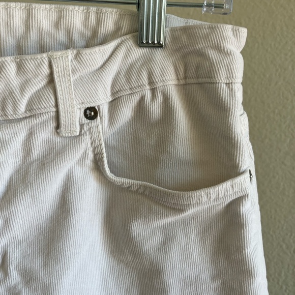 ACNE STUDIOS | Relaxed Cropped 'Pop Cord White' Corduroy Jeans | Size 38 (US 10) - Picture 6 of 10